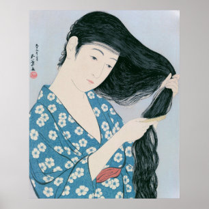 Ukiyoe [Goyo] Haarkombierung (XL) Poster