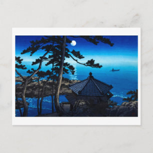 ukiyoe [hasui] A03 Mond bei Izura Postkarte
