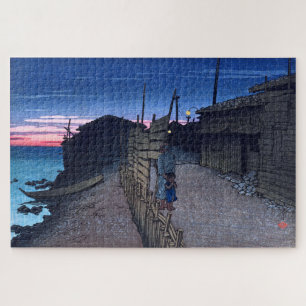 ukiyoe [hasui] C23 Aikawa-machi auf Sado Island
