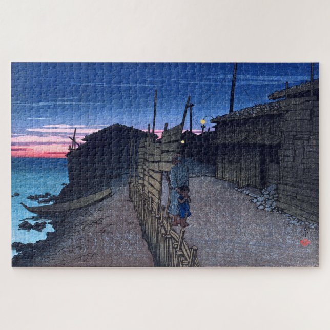 ukiyoe [hasui] C23 Aikawa-machi auf Sado Island (Horizontal)
