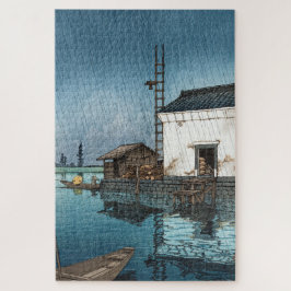 Ukiyoe - Hasui - m02 - Ushibori im Regen -