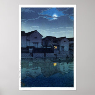ukiyoe hasui n07 Matsue, Izumo (verschleierter Mon Poster