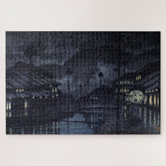 ukiyoe hasui n18 Kinosaki, Tajima (Horizontal)