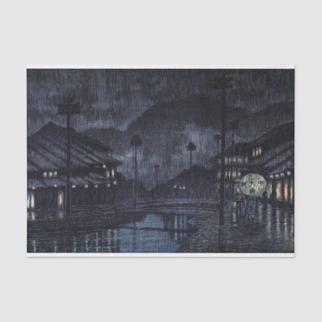 ukiyoe hasui n18 Kinosaki, Tajima Seidenpapier (Vorderseite)