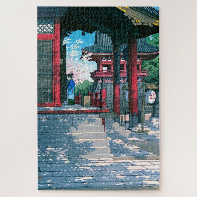 ukiyoe - hasui - No.18 Meguro Fudo Temple - (Vertikal)