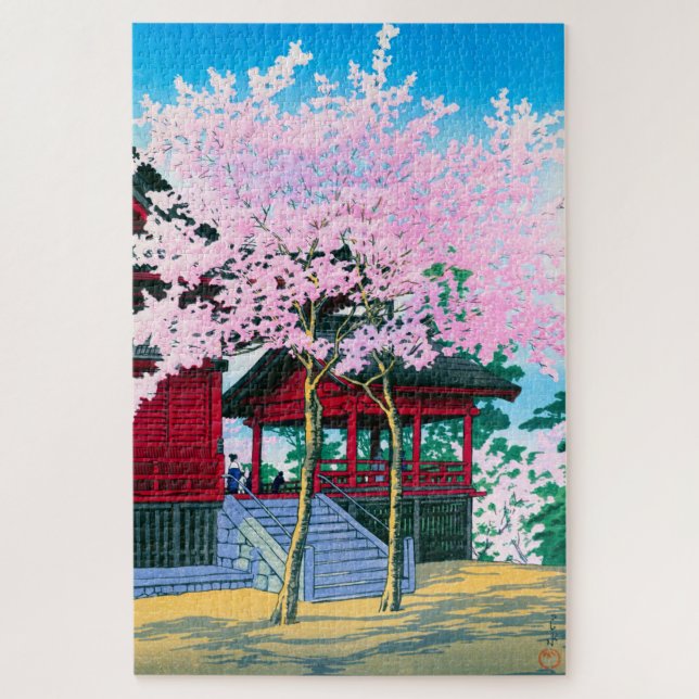 ukiyoe - hasui - No.44 Kiyomizu Hall, Ueno - (Vertikal)