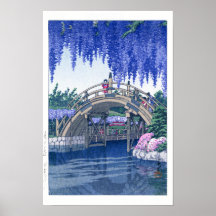 ukiyoe - hasui - Nr.34 Wisteria bei Kameido -
