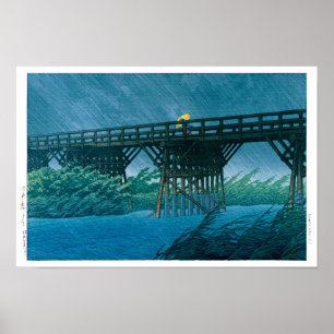 ukiyoe - hasui - Nr.35 Abendregen bei Imai … Poster