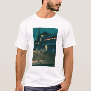 ukiyoe Hasui Nr. 61 Abenddämmerung in Sōemonchō T-Shirt