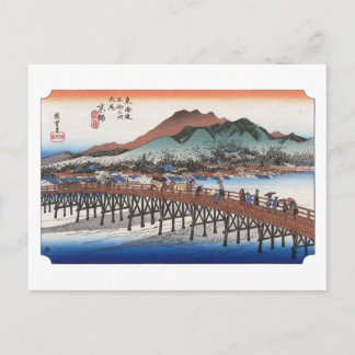 ukiyoe Hiroshige No.54 Keishi Postkarte