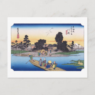 ukiyoe Hiroshige Nr.02-2 Kawasaki Postkarte
