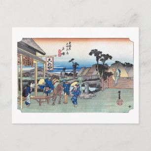 ukiyoe Hiroshige Nr.05-1 Totsuka Postkarte