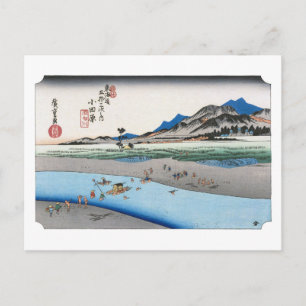 ukiyoe Hiroshige Nr.09-2 Odawara Postkarte