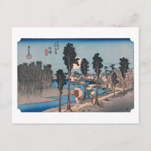 ukiyoe Hiroshige Nr.12 Numazu Postkarte