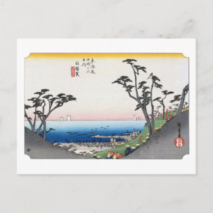 ukiyoe Hiroshige Nr.32 Shirasuka Postkarte