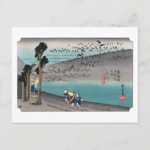 ukiyoe Hiroshige Nr.33 Futagawa Postkarte