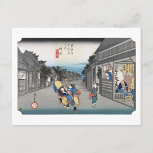 ukiyoe Hiroshige Nr.35 Goyu Postkarte