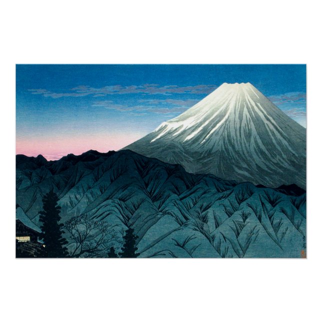 Ukiyoe [komei] 06 Fuji aus Hakone Poster (Vorderseite)