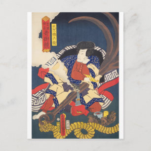 ukiyoe - Toyokuni - Nr.08 Tenjiku Tokubē - Postkarte
