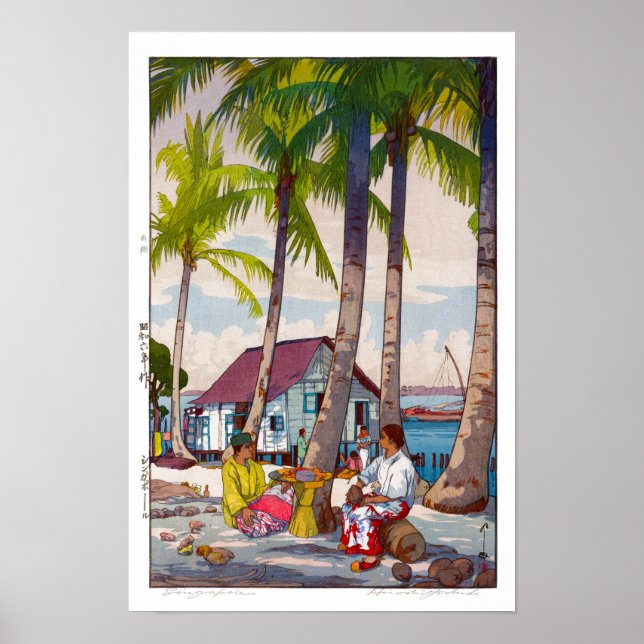 ukiyoe - Yoshida - 06 - Singapur - Poster (Vorne)