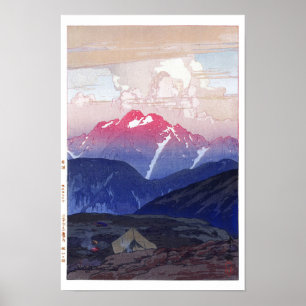 ukiyoe - Yoshida - 10 - Morgen auf dem Berg Tsurug Poster