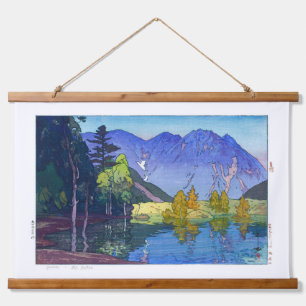 ukiyoe - Yoshida - 11 - Mt. Hodaka - Wandteppich Mit Holzrahmen