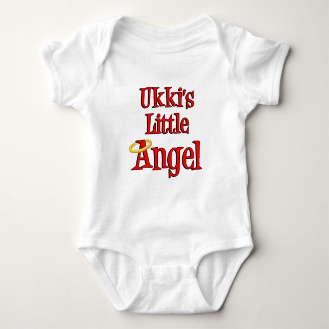 Ukkis kleiner Engel Baby Strampler (Vorderseite)