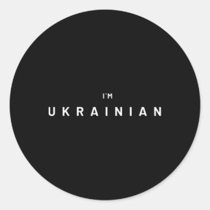 Ukrain-Konfliktreaktion Wolodymyr Selenskyj Ich bi Runder Aufkleber