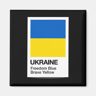 Ukraine 2023 Ukrainische Flaggenfarben Freiheit Bl Magnet