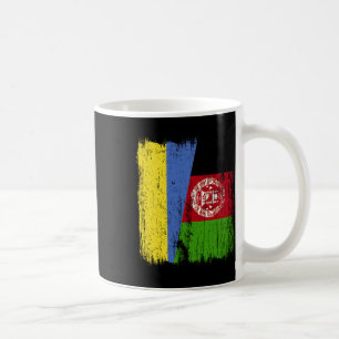 Ukraine Afghanistan Halbe Flagge Ukrainisch Afghan Kaffeetasse