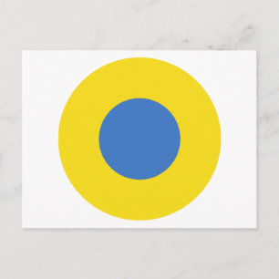 Ukraine Air Force Roundel Postkarte