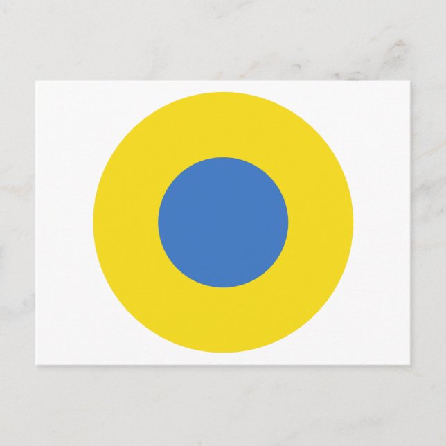 Ukraine Air Force Roundel Postkarte (Vorderseite)