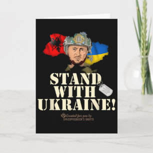Ukraine Alnia Zelenskyy Steht mit der Ukraine Karte