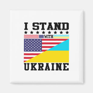 Ukraine Amerikanischer Stolz Vintage Retro Ukraini Magnet