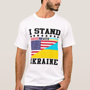 Ukraine Amerikanischer Stolz Vintage Retro Ukraini T-Shirt
