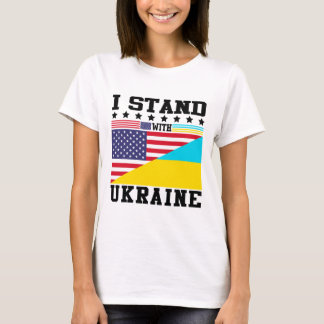 Ukraine Amerikanischer Stolz Vintage Retro Ukraini T-Shirt