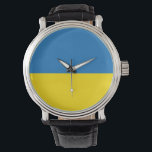 Ukraine Armbanduhr<br><div class="desc">Flagge der Ukraine. У к р а н а. Д е р ж а н в</div>