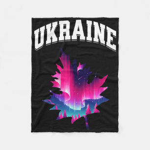 Ukraine Aurora Borealis Nordlicht Urlaub S Fleecedecke
