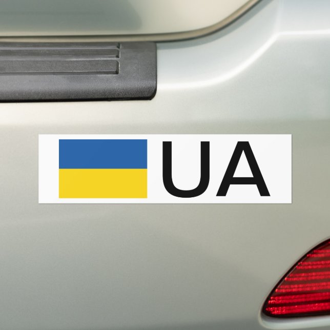 Ukraine-Autoaufkleber mit Ländercode Autoaufkleber (Auf Auto)