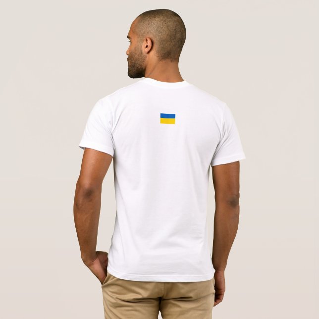 Ukraine Bayraktar T - Shirt White (Schwarz voll)