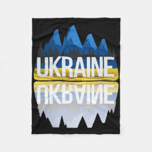 Ukraine Bergreflexionen Ukrainische Natur Souv Fleecedecke