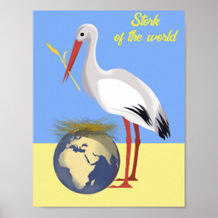 Ukraine "blau gelb" Frieden farbiges Poster