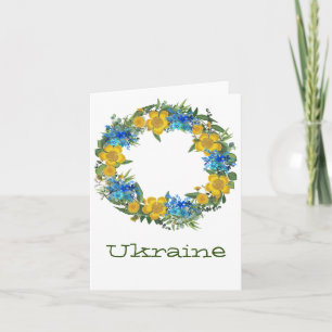 Ukraine Blume des ukrainischen Friedens Hoffnung Karte