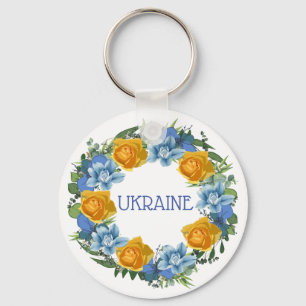 Ukraine Blume des ukrainischen Friedens Hoffnung Schlüsselanhänger