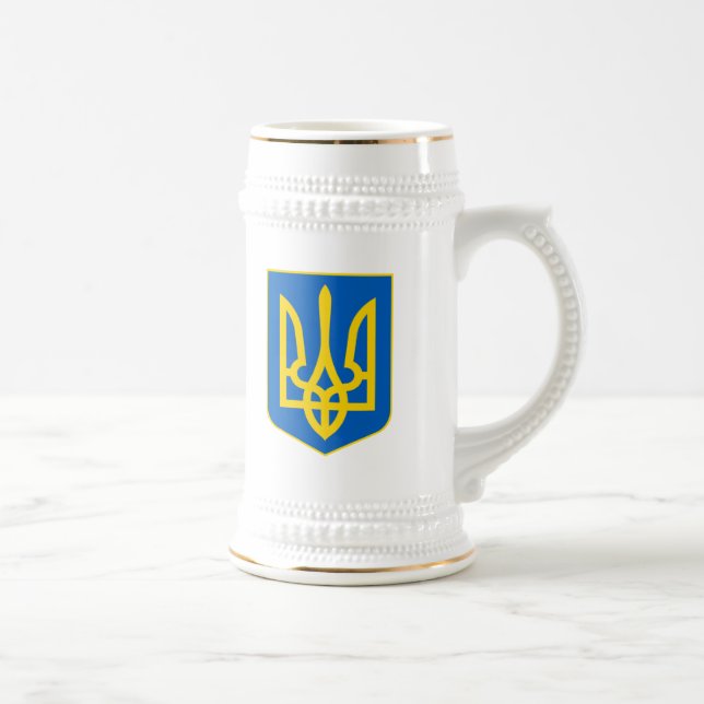 Ukraine COA Bierglas (Rechts)