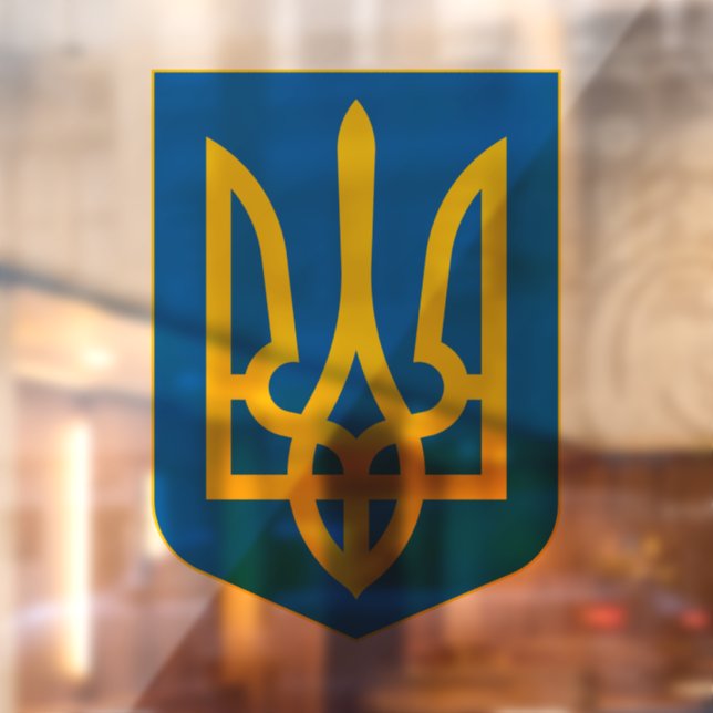 Ukraine Coat of Arms Fensteraufkleber (Blatt 2)