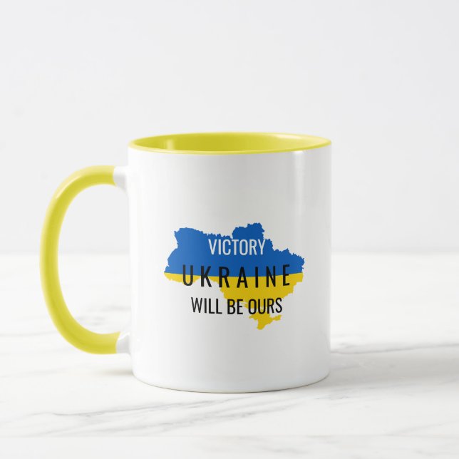 Ukraine Colors Siegermächtigung Kaffee Tasse (Links)