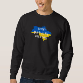 Ukraine Colors Siegermächtigung Schwarzes Sweatshi Sweatshirt