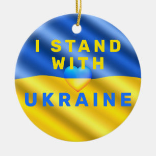 Ukraine drapeau Noël Ornement Liberté Paix