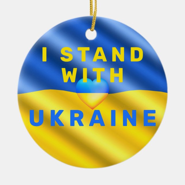 Ukraine drapeau Noël Ornement Liberté Paix (Devant)
